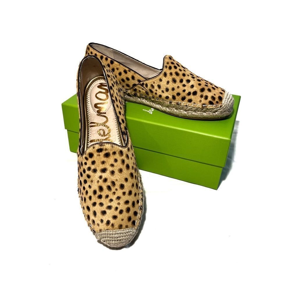 🎉HP 🎉NIB Sam Edelman Kesia Tan Cheeta Flats Size 8
